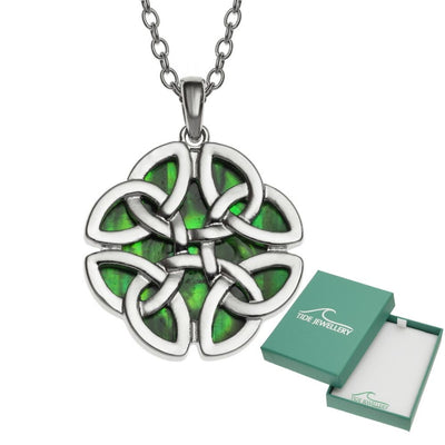 Tide Green Celtic Knot Necklace