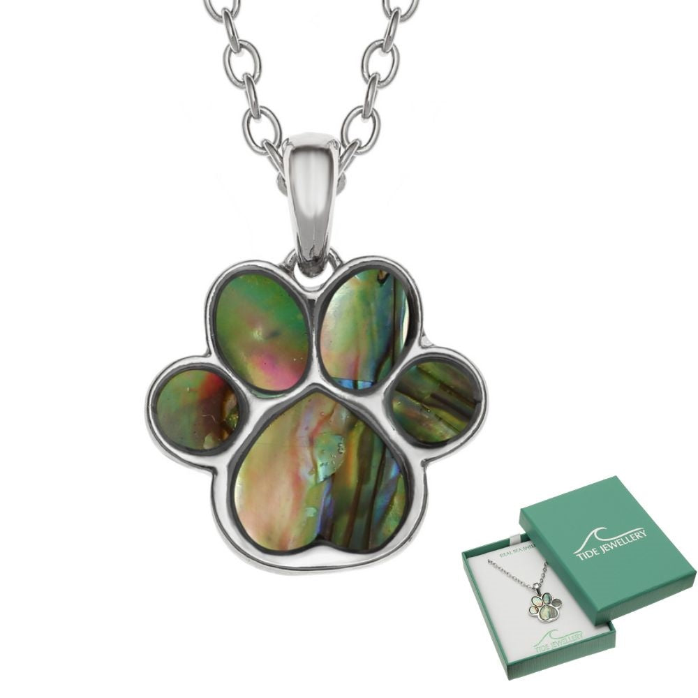 Tide Pet Paw Print Necklace
