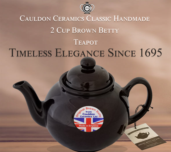 Cauldon Ceramics Brown Betty Hand Made 2 Cup Teapot