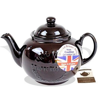 Cauldon Ceramics Brown Betty Teapot 2 Cups New Model Logo