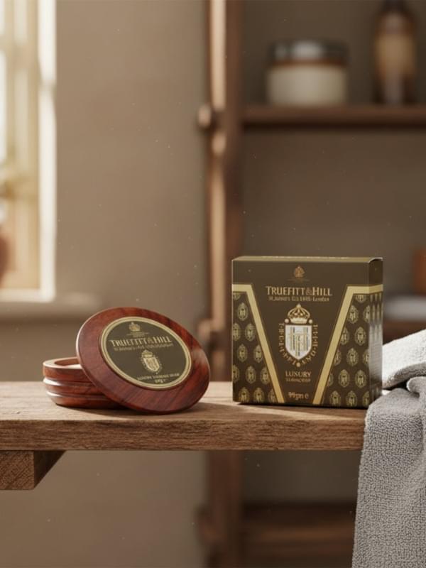 Truefitt & Hill Sandalwood Luxury Soap In Wooden Bowl 99G Soap product image
