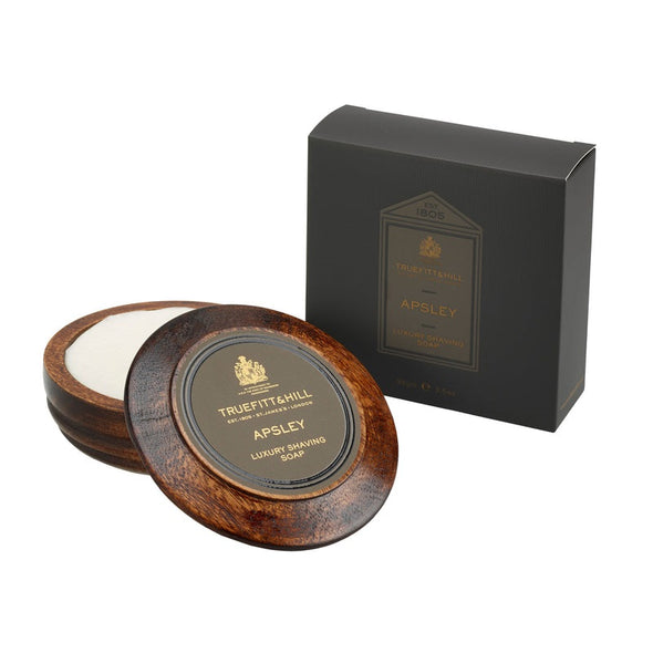 Truefitt & Hill Apsley Luxury Shaving Soap In Wooden Bowl 99g
