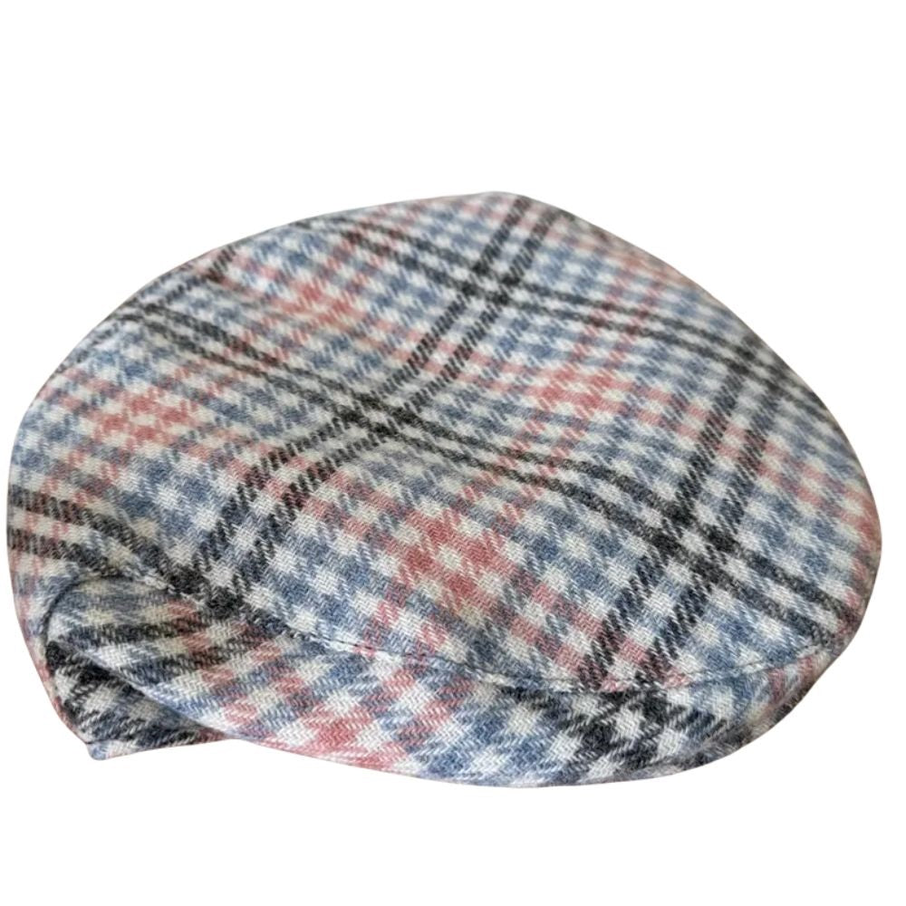 Tweedmill Tweed Flat Cap Plaid Tartan In Blue, Black, White, Pink Size XXL