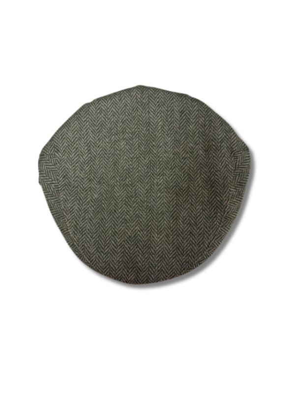 Tweedmill Tweed Flat Cap Timeless Zigzag Weave In Sage Green Size XL