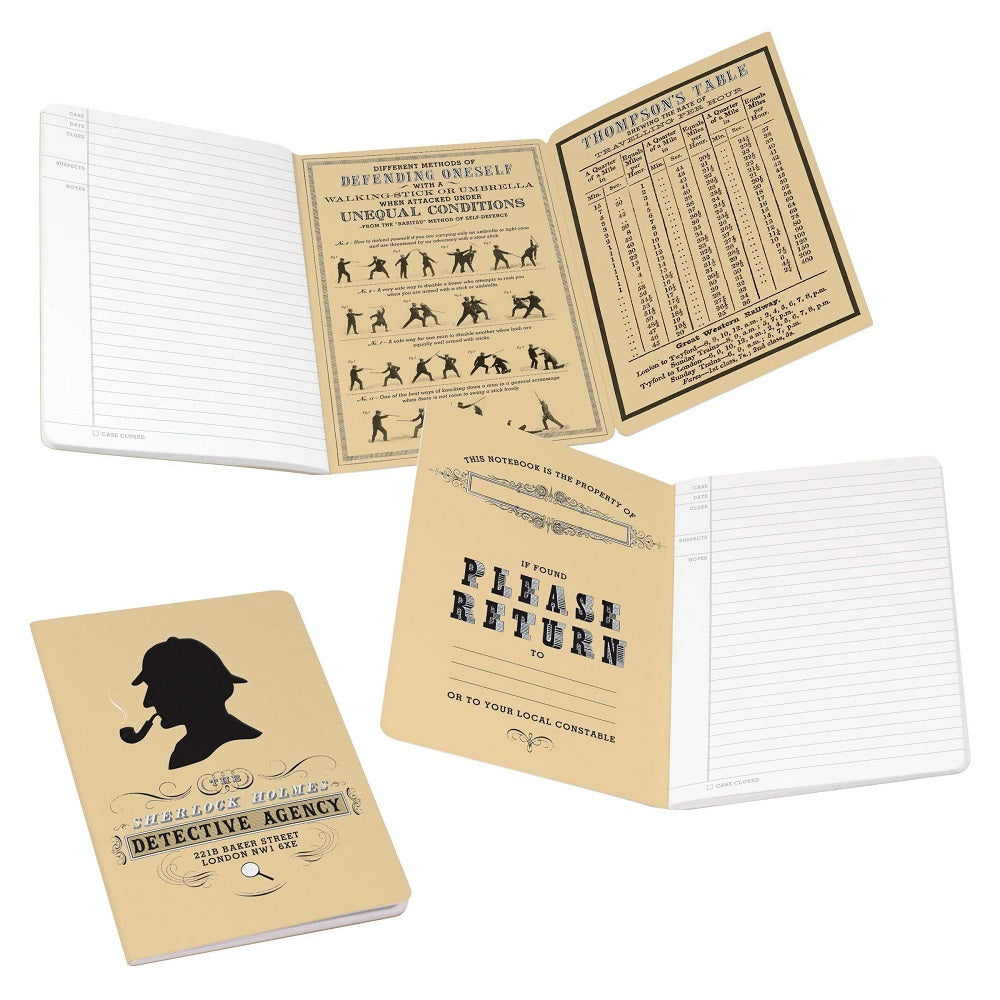 The Unemployed Philosophers Guild Sherlock Holmes Passport Sized Mini Notebook