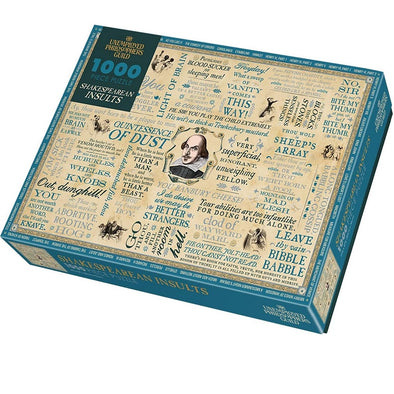 The Unemployed Philosophers Guild Shakespeare Insults Jigsaw Puzzle (1000 Pieces)
