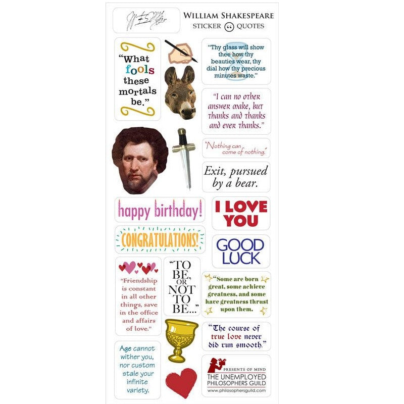 The Unemployed Philosophers Guild William Shakespeare Greeting Card