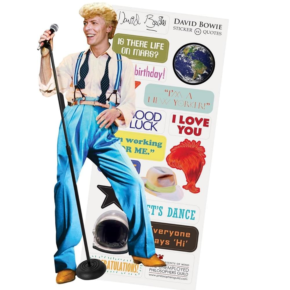 The Unemployed Philosophers Guild David Bowie Quotable Notable Greeting Card product image