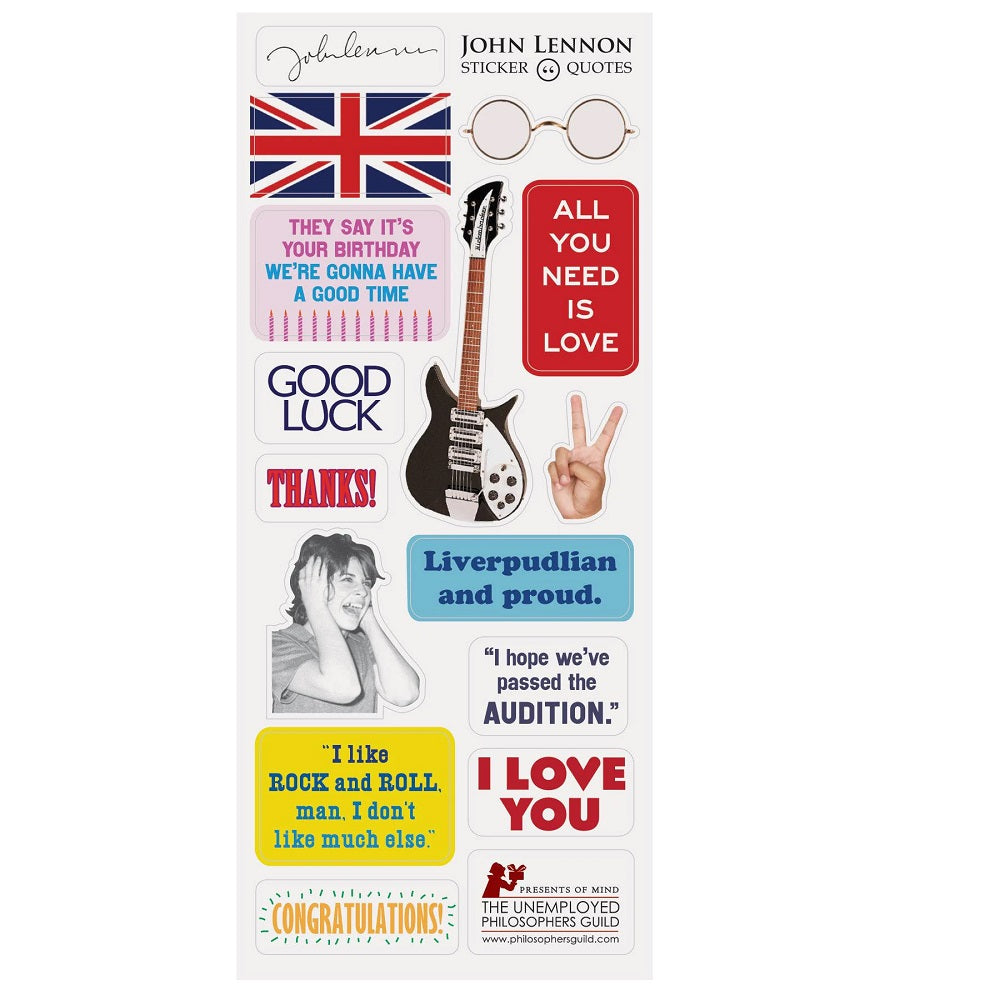 The Unemployed Philosophers Guild John Lennon Quotable Notable Greeting Card