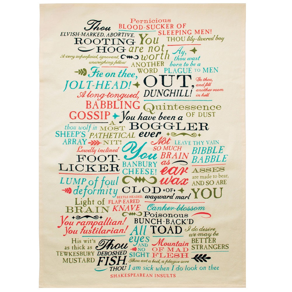 The Unemployed Philosophers Shakespearean Insults Towel product image