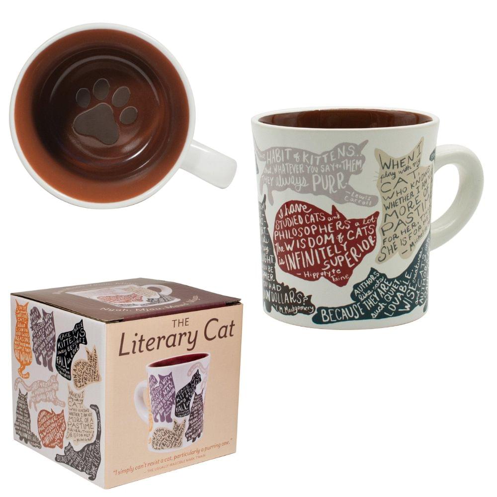 The Unemployed Philosophers Guild Literary Cat Mug