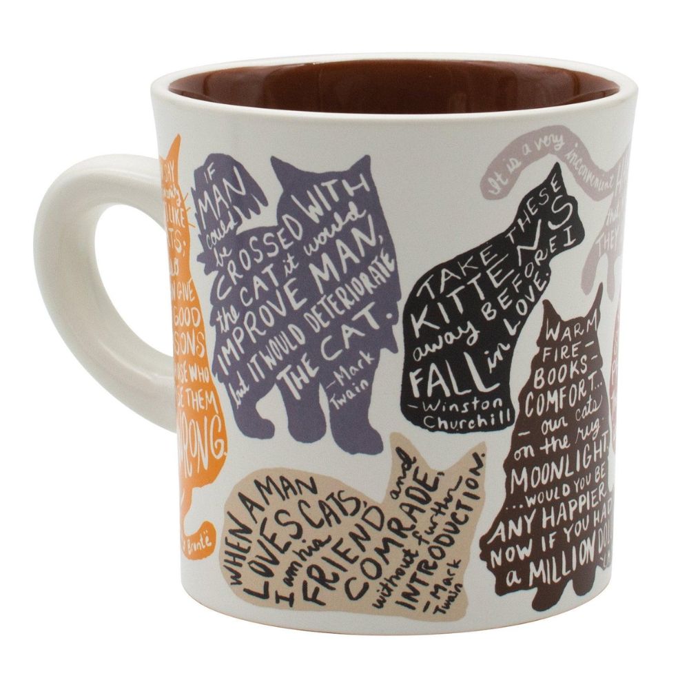 The Unemployed Philosophers Guild Literary Cat Mug