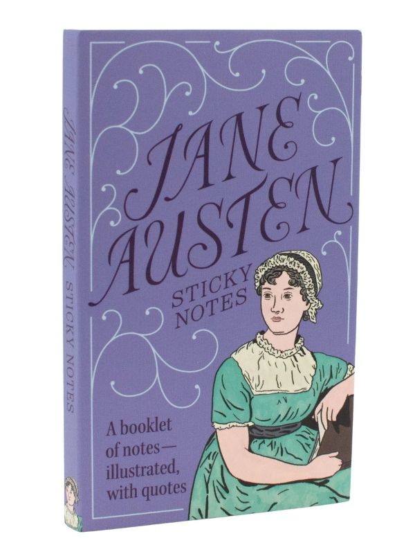 The Unemployed Philosophers Guild Tri-Fold Jane Austen Sticky Notes