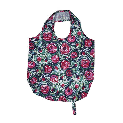 Ulster Weavers Polyester Packable Bag in Pink - Rose Garden