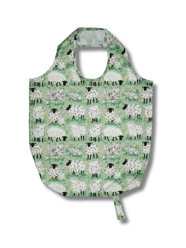 Ulster Weavers Polyester Packable Bag in Green - Woolly Sheep