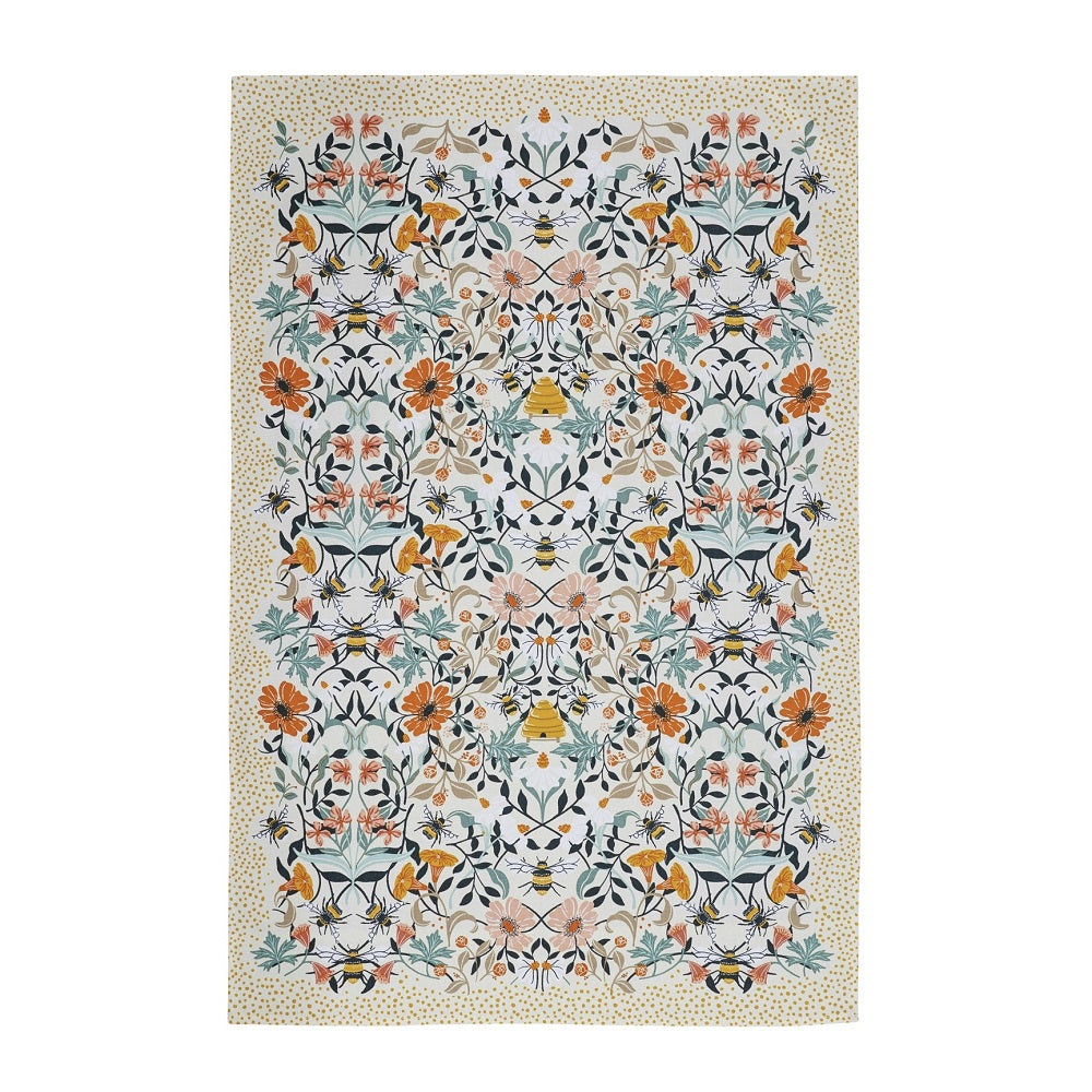 Ulster Weavers Cotton Tea Towel in Multi - Bee Bloom