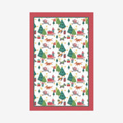 Ulster Weaver Cotton Tea Towel Skating Dogs Christmas Tea Towel product image