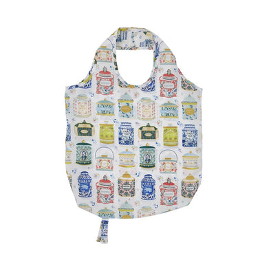 Ulster Weavers Tea Tins Foldable Tote Bag Medium in Multi