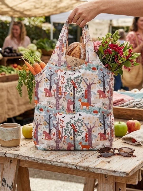 Ulster Weavers Roll-up Bag Wildwood Best of British NBPT  Shopper Bags.