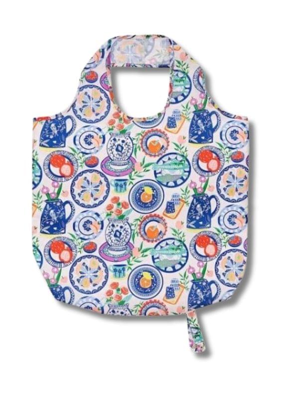 Ulster Weavers Roll-Up Bag - Mediterranean Plates