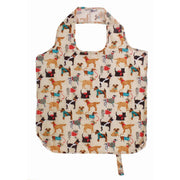 Ulster Weavers Reusable Roll-Up Bag - Hound Dog (Polyester, Turqouise) Bag product image with Dog
