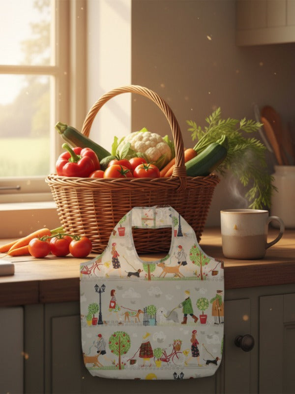 Ulster Weavers Reusable Roll-Up Bag - Walkies (Polyester, Green) Bag product image