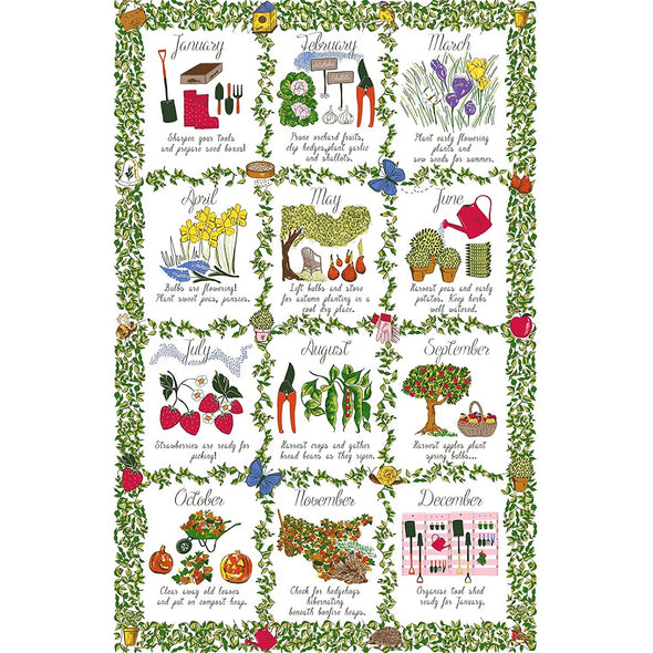 Ulster Weavers Cotton Tea Towel Gardeners Calendar