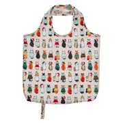 Ulster Weavers Recycled Packable Bag - Christmas Cats in Waiting (Red) Tin product image
