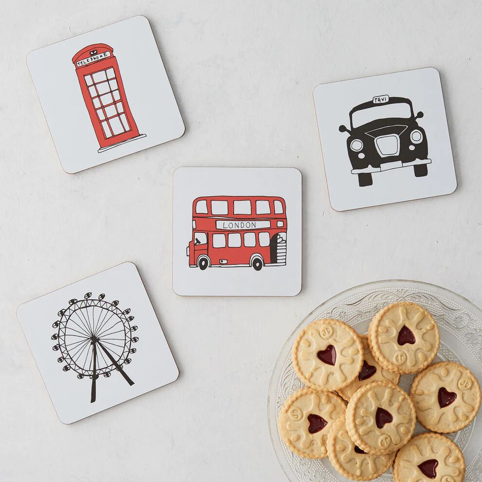Victoria Eggs London Skyline Coaster Set of 4