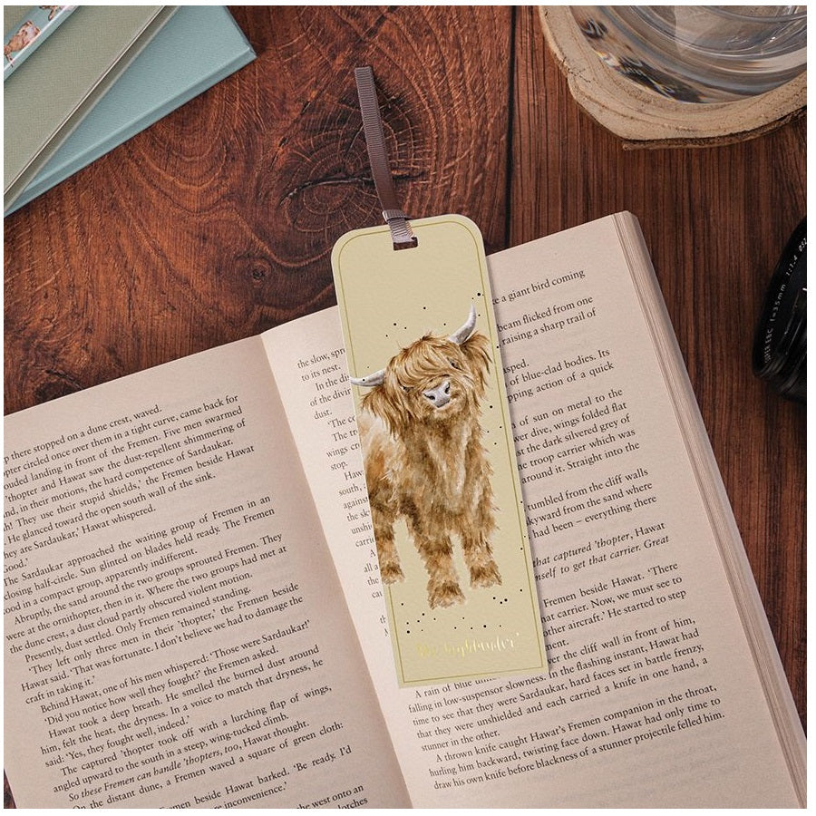  Wrendale Designs Heilen Coo Highland Cow Bookmark Best of British NBPT  Bookmarks Wrendale Designs.