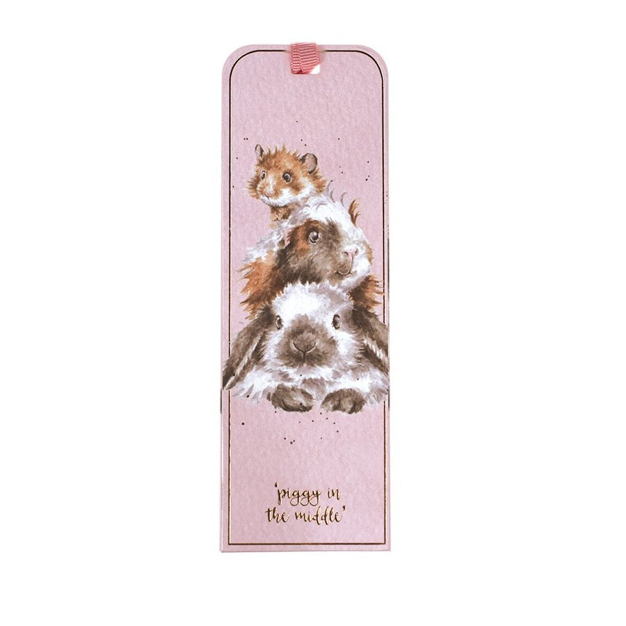 Wrendale Designs Piggy in the Middle Bookmark