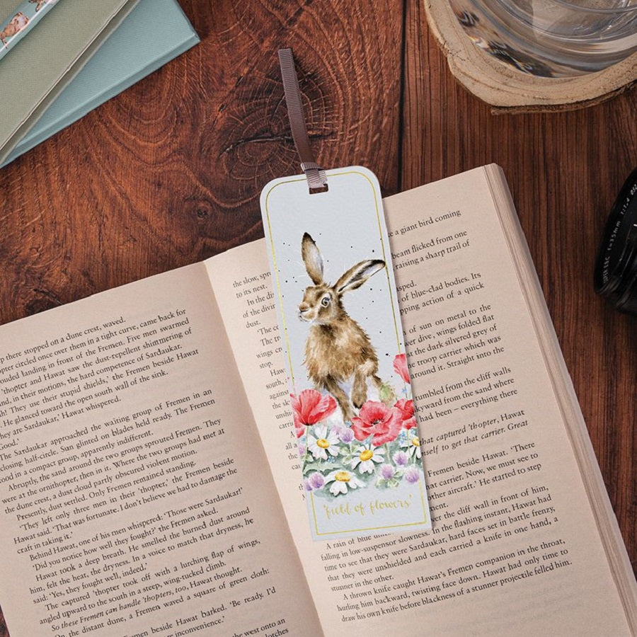 Wrendale Designs 'Field of Flowers' Hare Bookmark