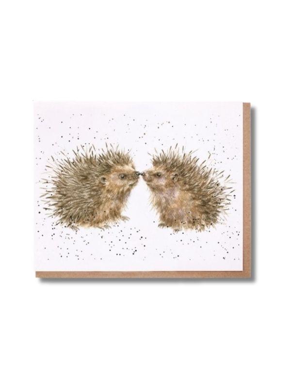 Wrendale Designs Hogs and Kisses Greeting Card