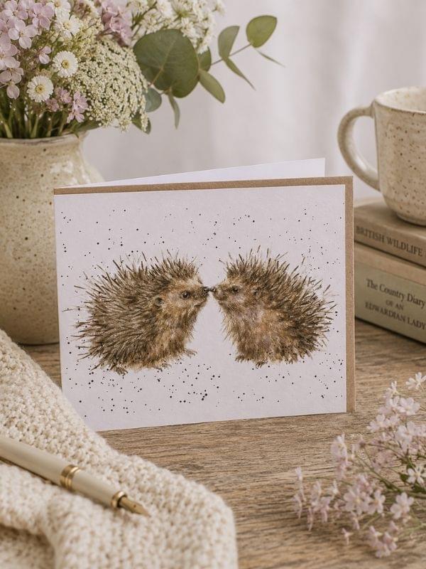 Wrendale Designs Hogs and Kisses Greeting Card product image