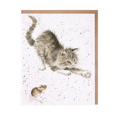 Wrendale Designs Greeting Card - Cat and Mouse