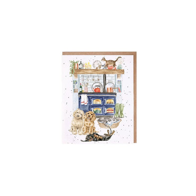 Wrendale Designs The Country Kitchen Dog And Cat Card