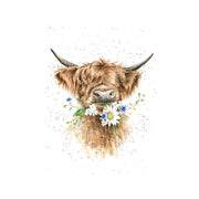 Wrendale Designs Daisy Cow Card product image with Cow