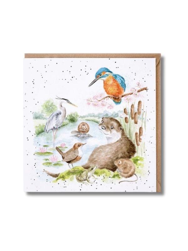 Wrendale Designs The Riverbank River Animal Card