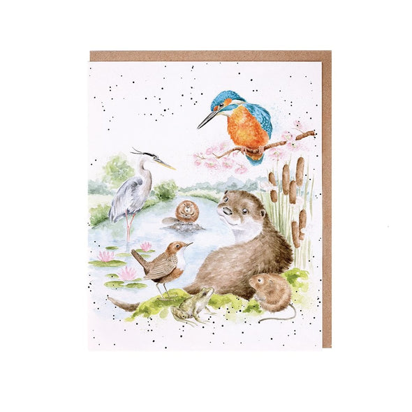 Wrendale Designs The Riverbank River Animal Card