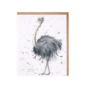 Wrendale Designs Birdy Ostrich Single Card product image
