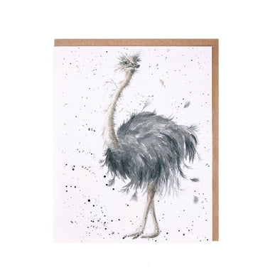Wrendale Designs Birdy Ostrich Single Card
