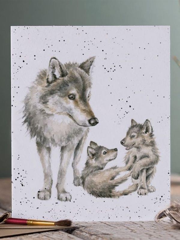Wrendale Designs Wolf Pack Single Card product image