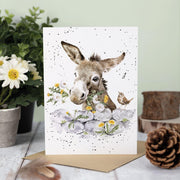 Wrendale Designs 'Fine and Dandy' Donkey Greetings Card Best of British NBPT  Souvenirs.