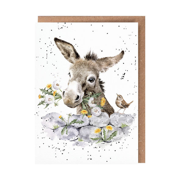 Wrendale Designs 'Fine and Dandy' Donkey Greetings Card