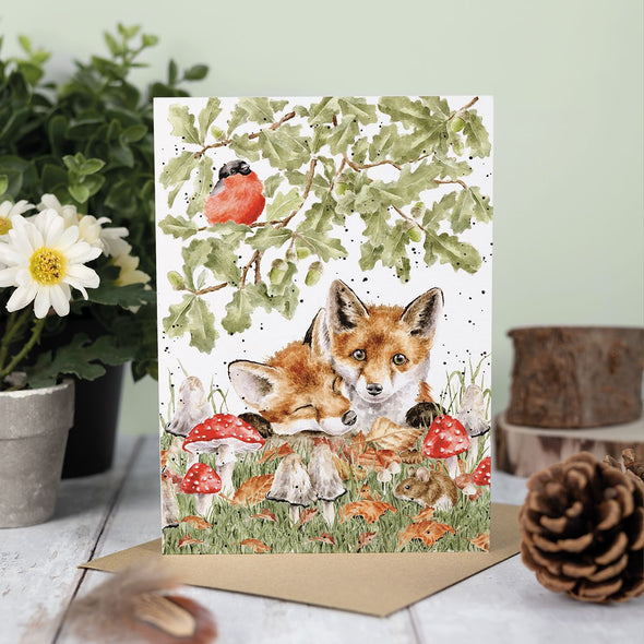 Wrendale Designs 'Under the Oak Tree' Fox Greetings Card