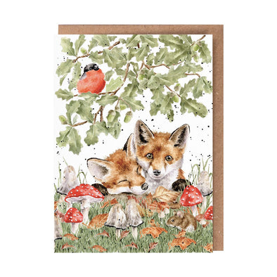 Wrendale Designs 'Under the Oak Tree' Fox Greetings Card