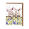 Wrendale Designs 'Nosy Neigh-boars' Pig Greetings Card