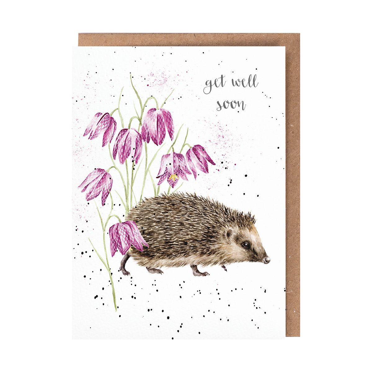 Wrendale Designs 'Little Wanderer' Hedgehog Get Well Soon Card