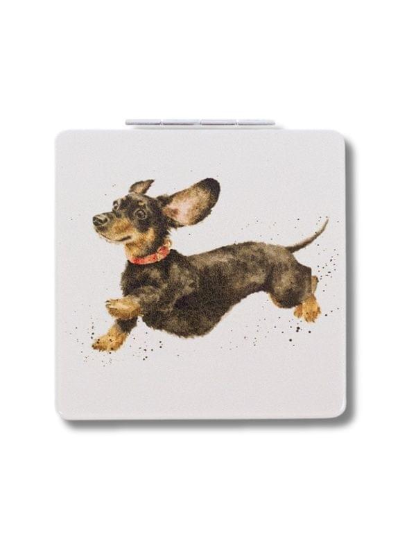 Wrendale Designs Compact Mirror - Dacshund Dog