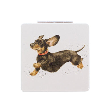 Wrendale Designs Compact Mirror - Dacshund Dog